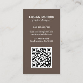 Modern enkel QR-kod Visitkort