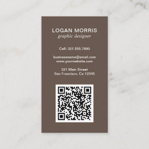Modern enkel QR-kod Visitkort