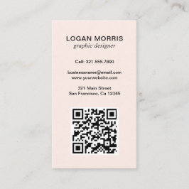 Modern enkel QR-kod Visitkort