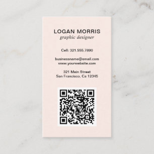 Modern enkel QR-kod Visitkort