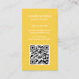 Modern enkel QR-kod Visitkort