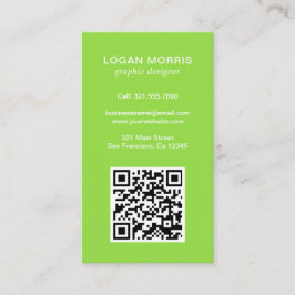 Modern enkel QR-kod Visitkort