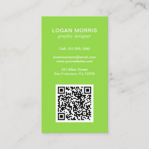Modern enkel QR-kod Visitkort