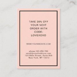 Modern, enkel rabatt rabattkort