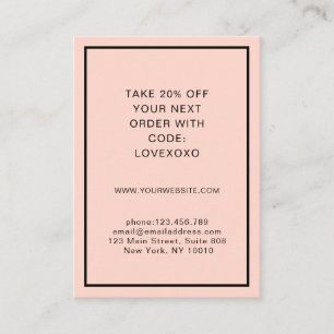 Modern, enkel rabatt rabattkort