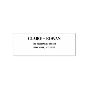 Modern enkel Returadress Självfärgande Stämpel