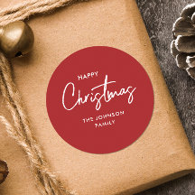 Modern enkel röd och vit jul-Helgdag