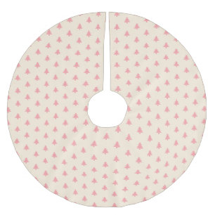 Modern enkel Rosa Beige Julgranar Julgransmatta Borstad Polyester