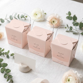 Modern Enkel Rosa Bröllop Presentaskar
