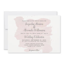 Modern enkel Rosa-penseldrag vattenfärgsTvätta