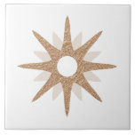 Modern enkel Rosa-starst i mitten av århundradet | Kakelplatta<br><div class="desc">Modern rosa i mitten av århundradet inspirerad av en modell med en enda vintage-återstart på vit bakgrund. Enkel, ren modern design. Skapa en egen anpassningsbar genom att ladda upp en ny bild eller genom att använda meddelandeknappen för att kontakta designern om du vill ha hjälp. Så här skapar du din...</div>