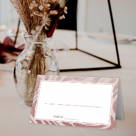 Modern enkel RoseGold-sittande Bord-platskort Placeringskort