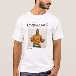 Modern Enkel Sängkammarfest Foto T Shirt
