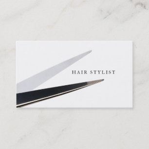 modern enkel sax för hårstylisthairstylist visitkort