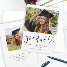 Modern enkel skriptmeddelande för fotot Studenten
