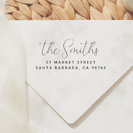 Modern enkel skriptReturadress Självfärgande Stämpel