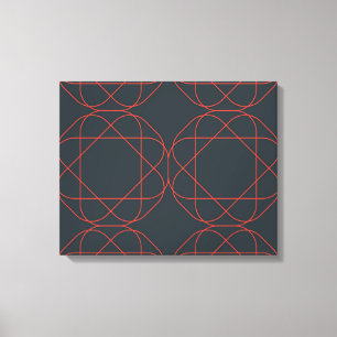 Modern, enkel, söt, lekfull geometrisk mönster canvastryck