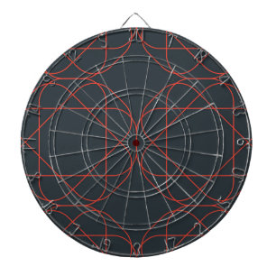 Modern, enkel, söt, lekfull geometrisk mönster darttavla