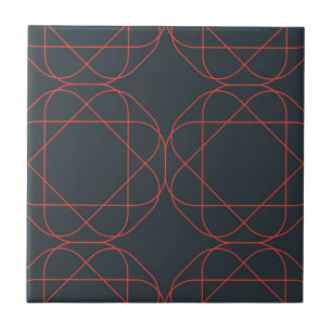 Modern, enkel, söt, lekfull geometrisk mönster kakelplatta
