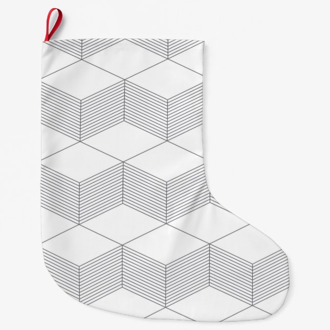 Modern, enkel, stads- och trendigets grafiska utfo stor julstrumpa (Framsidan)