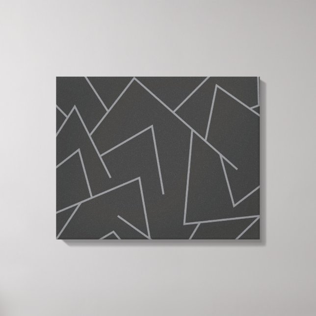 Modern, enkel stadskörning, dynamisk grafisk linje canvastryck (Framsida)