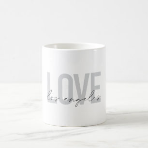 Modern, enkel stadsplanering i Kärlek Los Angeles Kaffemugg