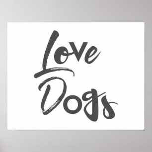 Modern, enkel stadsplanering och coola i Kärlek Hu Poster