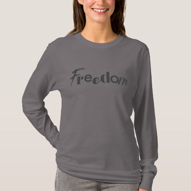 Modern, enkel, stadstrafik, frihetens coola t shirt (Framsida)