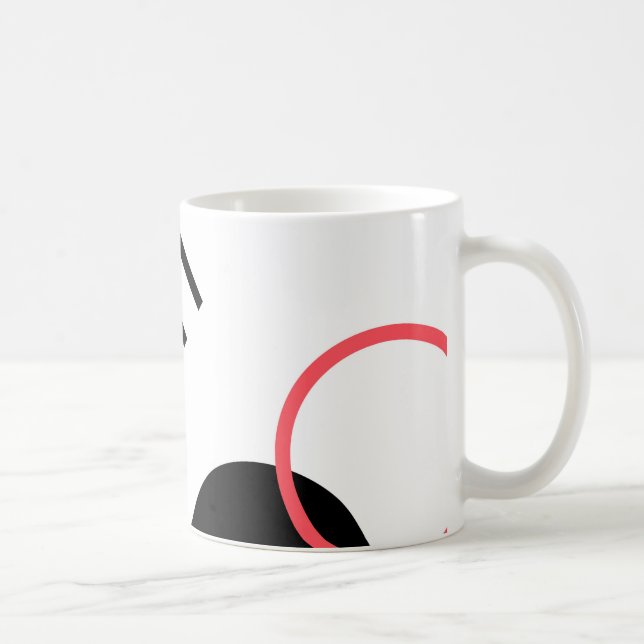 Modern, enkel, stadstrafik, trendigets geometriska kaffemugg (Höger)