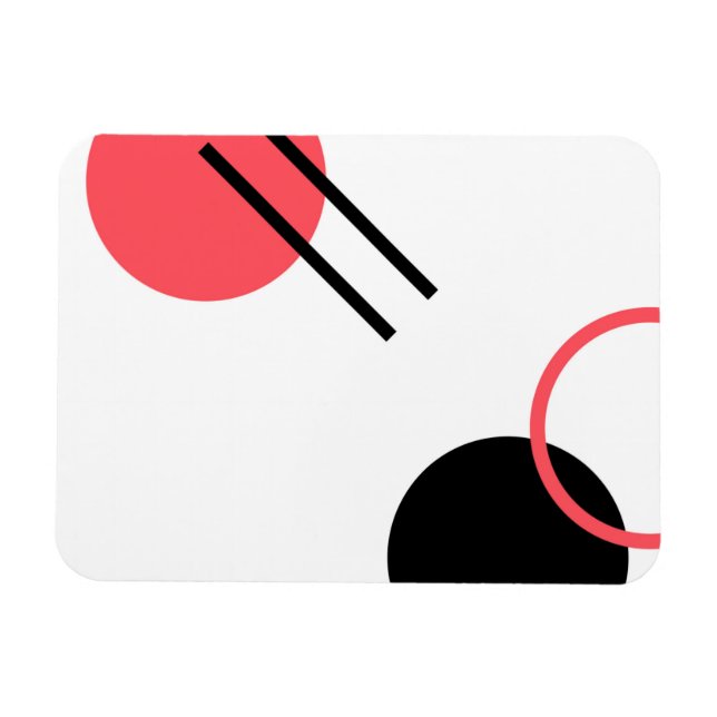 Modern, enkel, stadstrafik, trendigets geometriska magnet (Horisontell)