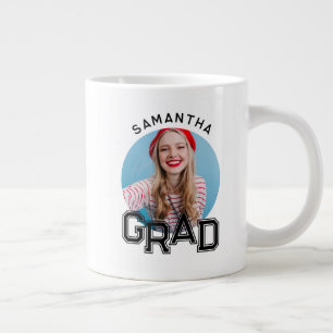 Modern Enkel Studentfoto Examen Jumbo Mugg