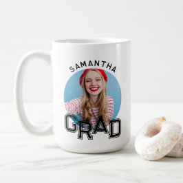 Modern Enkel Studentfoto Examen Kaffemugg