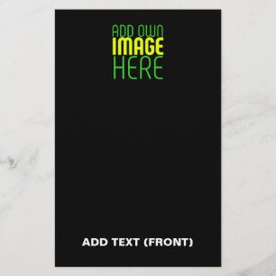 MODERN ENKEL SVART BILD TEXTMALL BREVPAPPER