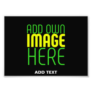 MODERN ENKEL SVART BILD TEXTMALL FOTOTRYCK