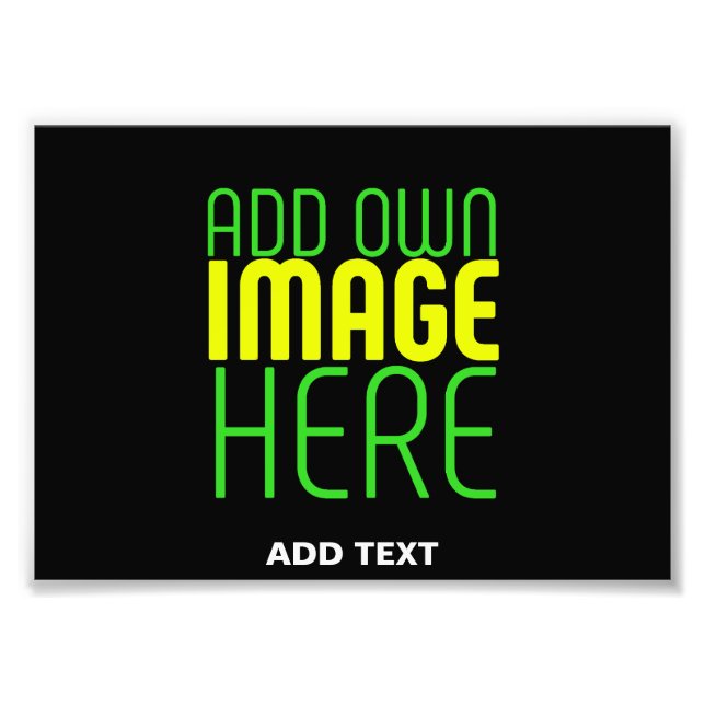 MODERN ENKEL SVART BILD TEXTMALL FOTOTRYCK (Framsidan)