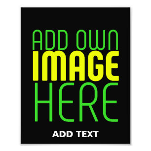 MODERN ENKEL SVART BILD TEXTMALL FOTOTRYCK
