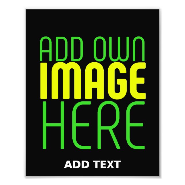 MODERN ENKEL SVART BILD TEXTMALL FOTOTRYCK (Framsidan)
