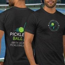 Modern Enkel Svart Grön Pickleball Sportklubb