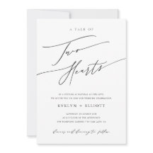 Modern enkel svart och vit tigrslös Bröllop