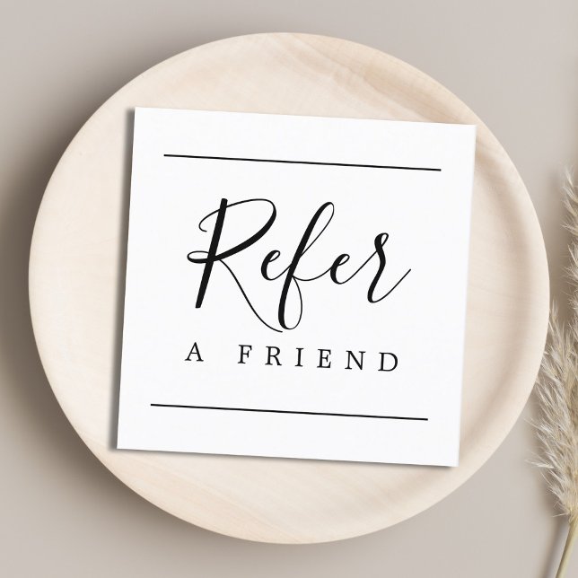 Modern enkel svart vit skönhet rabattkort (Skapare uppladdad)