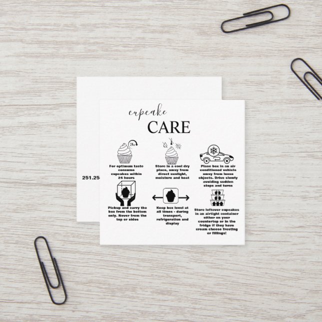 Modern enkel svartvit verksamhet fyrkantigt visitkort (Fram/Back In Situ)