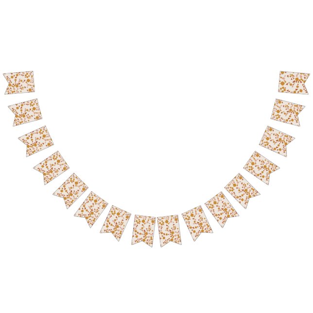 Modern enkel terracotta Guld Terrazzos buntning Vimplar (Alla)