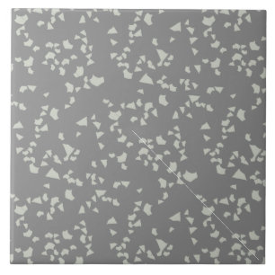 Modern enkel Terrazzo Grått White Tile Kakelplatta