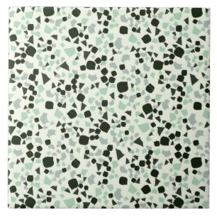Modern enkel Terrazzo White Aqua Tile Kakelplatta