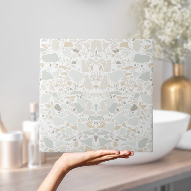 Modern enkel Terrazzo White Tile Kakelplatta (Modern Simple Terrazzo White Tile
)