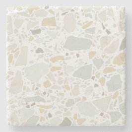 Modern enkel Terrazzo White Tile Stenunderlägg