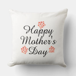 modern enkel text lycklig mors dag persika blommig kudde