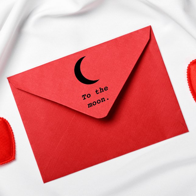 Modern enkel till Måne-citatet Stämpel (Skapare uppladdad)