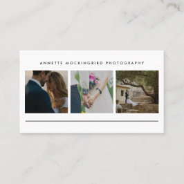 Modern enkel tre Minimalist fotografi för foto | Visitkort