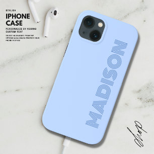 Modern enkel Trendig Bold Blue Monogram